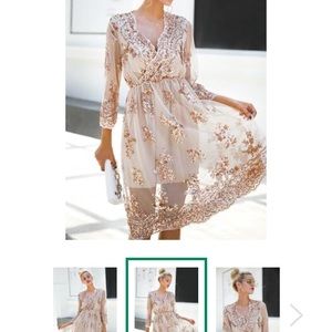 Beautiful Rose gold dress